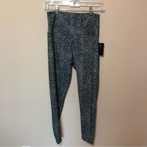 Onzie high rise legging olive cobra snake skin print